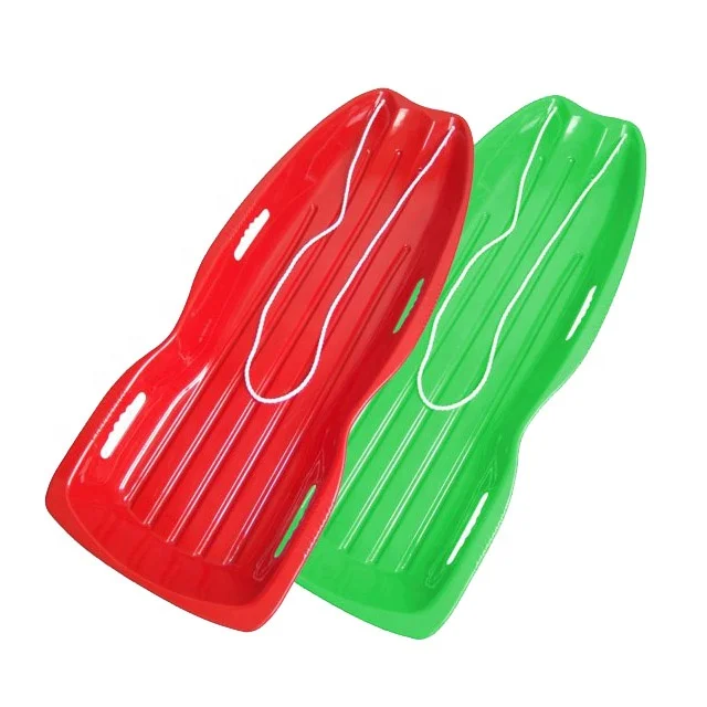 Winter Outdoor Sports Ski Equipment Plastic Toboggan Snow Sledge for Sale as Christmas Gift