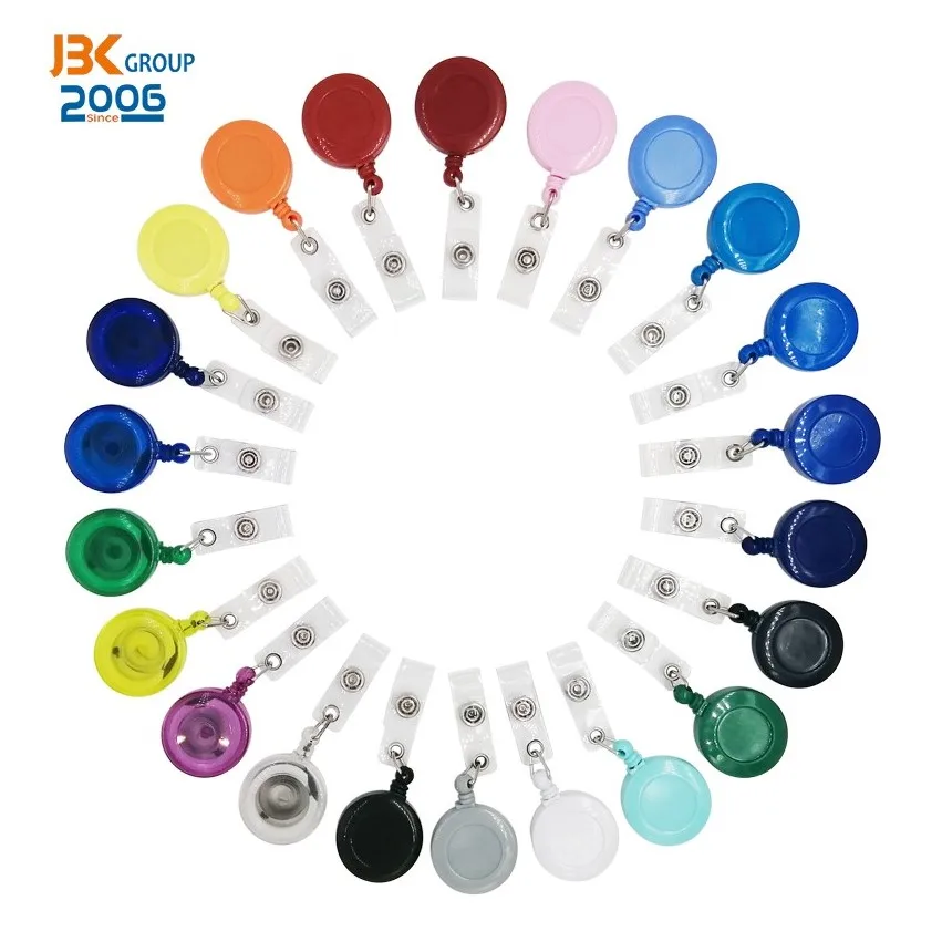 Diy retractable badge holder pull reel/badge reel clip holde/badge reel alligator clip jewelry pendant