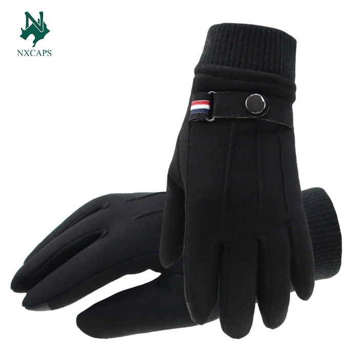 Hot Sale Winter Suede Warm Gloves Outdoor Ski Gloves In Winter New Design Woman Hand Thickening Gloves