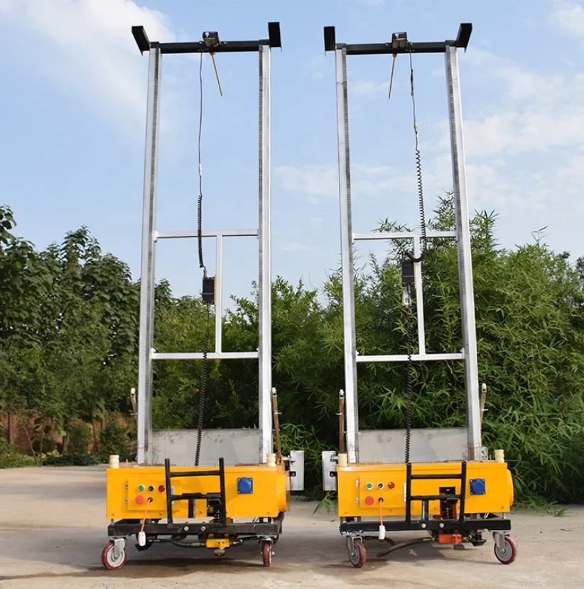 800/1000mm 220V rendering wall painting machine Cement Spray Machine For Sale Automatic Wall Plastering Machine