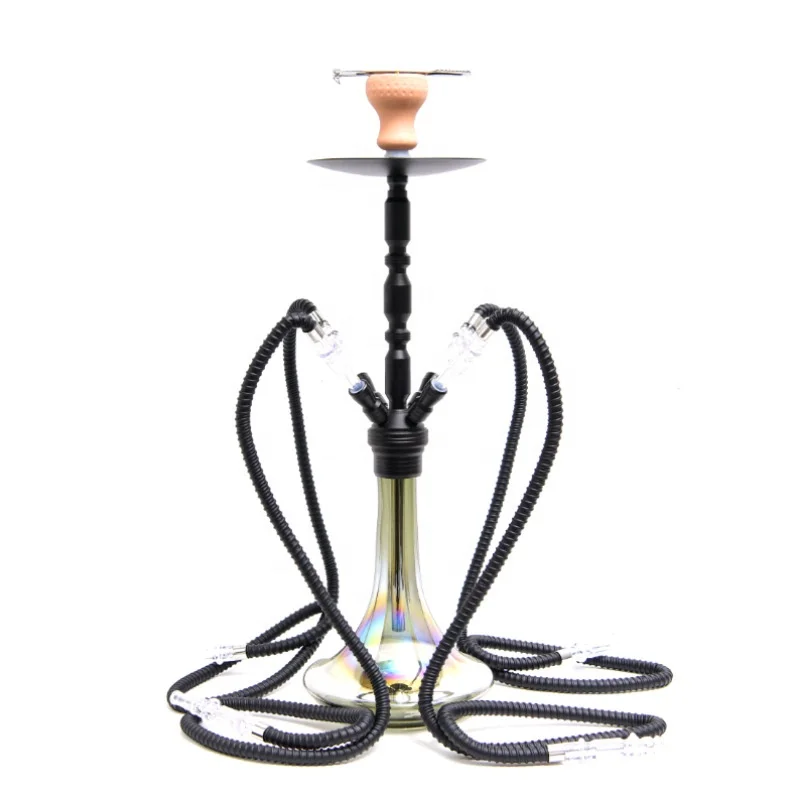 fashion four-pipe hookah new design glass Vases art glass shisha hookah