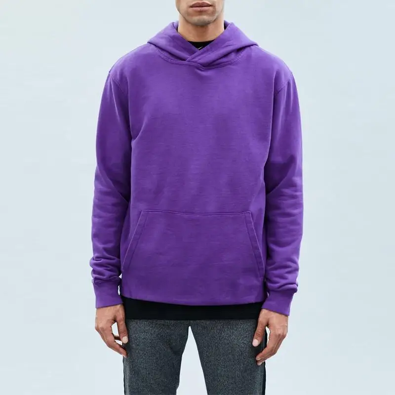 Vintage Washed Hoodie Pullover Hip Hop Sweatshirt Casual Plain Printing Fleece Hoodies