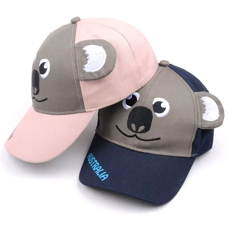 OEM wholesale  Cute Children Baseball hat gorras Custom logo  Imitate Animal baseball caps for kids