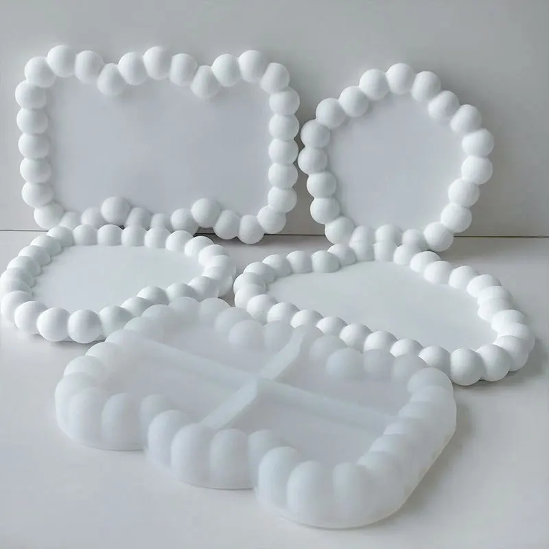 Silicone Casting Moulds Tray Epoxy Resin Moulds for Concrete Casting Mould for Coasters Candle Holders DIY Craft