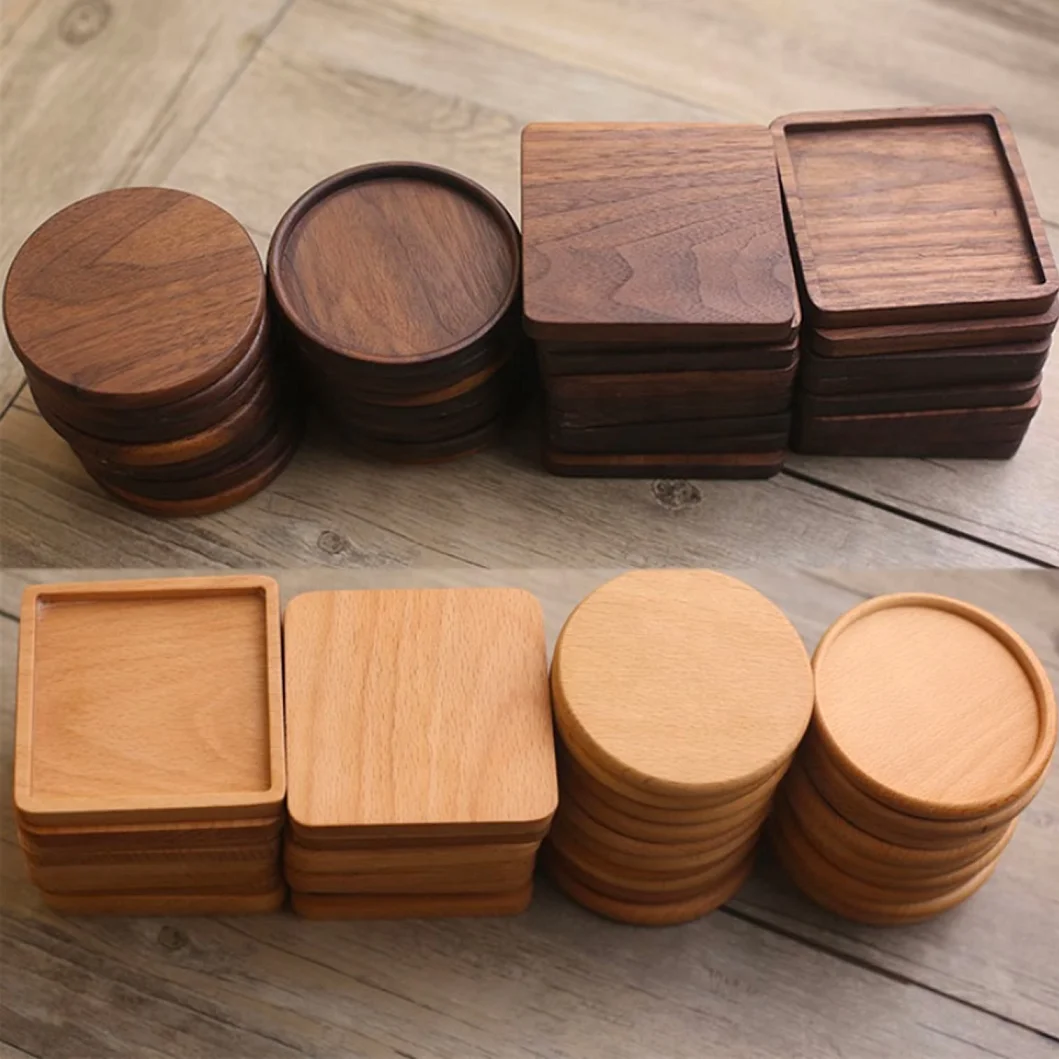 Classic Natural Wood Soap Tray Dispenser Box Single-Tiered Carved Bathroom Kitchen Living Room Storage Handmade Classic Style