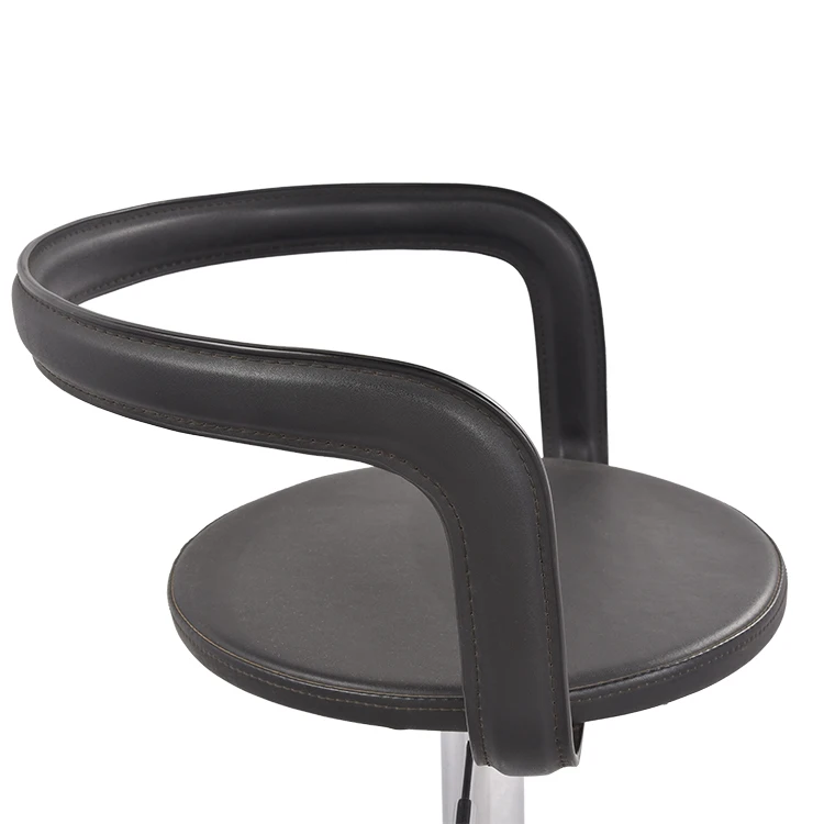 Adjustable Modern Counter Height Barstools Swivel European Bar Stools Dining Chair With Back