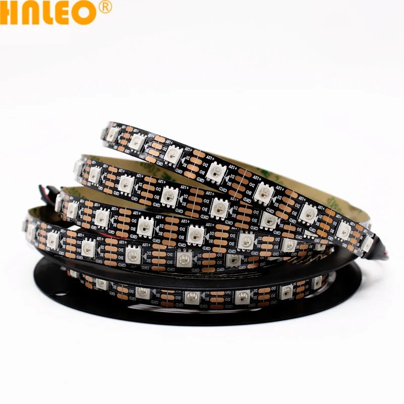DC12V WS2815 3 28 фута 144 пикселей IP30 65 67 RGB Dream цветная программируемая Светодиодная лента