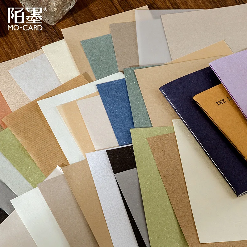 40 Pcs Special Paper A6 Memo Pads Solid Color Ins Wind Collage Decorative Material Paper Kawaii Journal Scrapbooking Stationery
