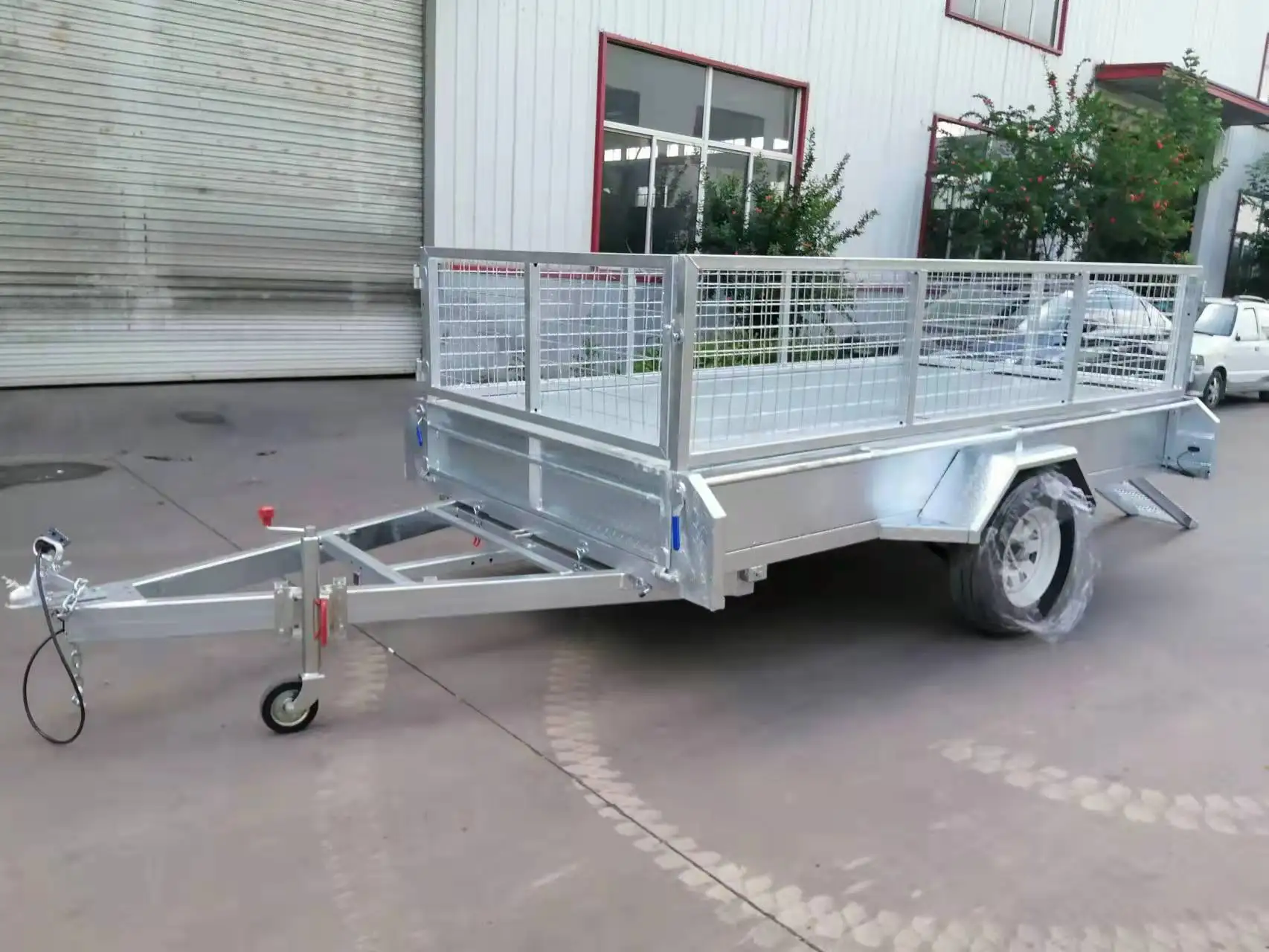 Стальной сетчатый грузовой прицеп 6x4 по
