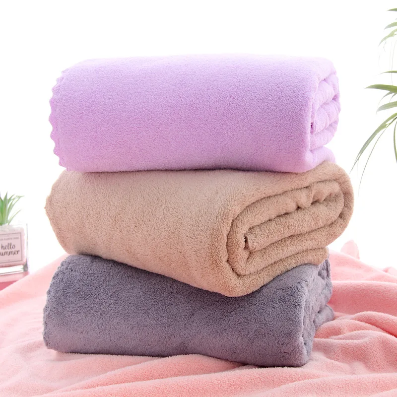 Extra Absorbent Colorful Wearable High Density Drying Spa Microfiber Bath Set Towel For Children
