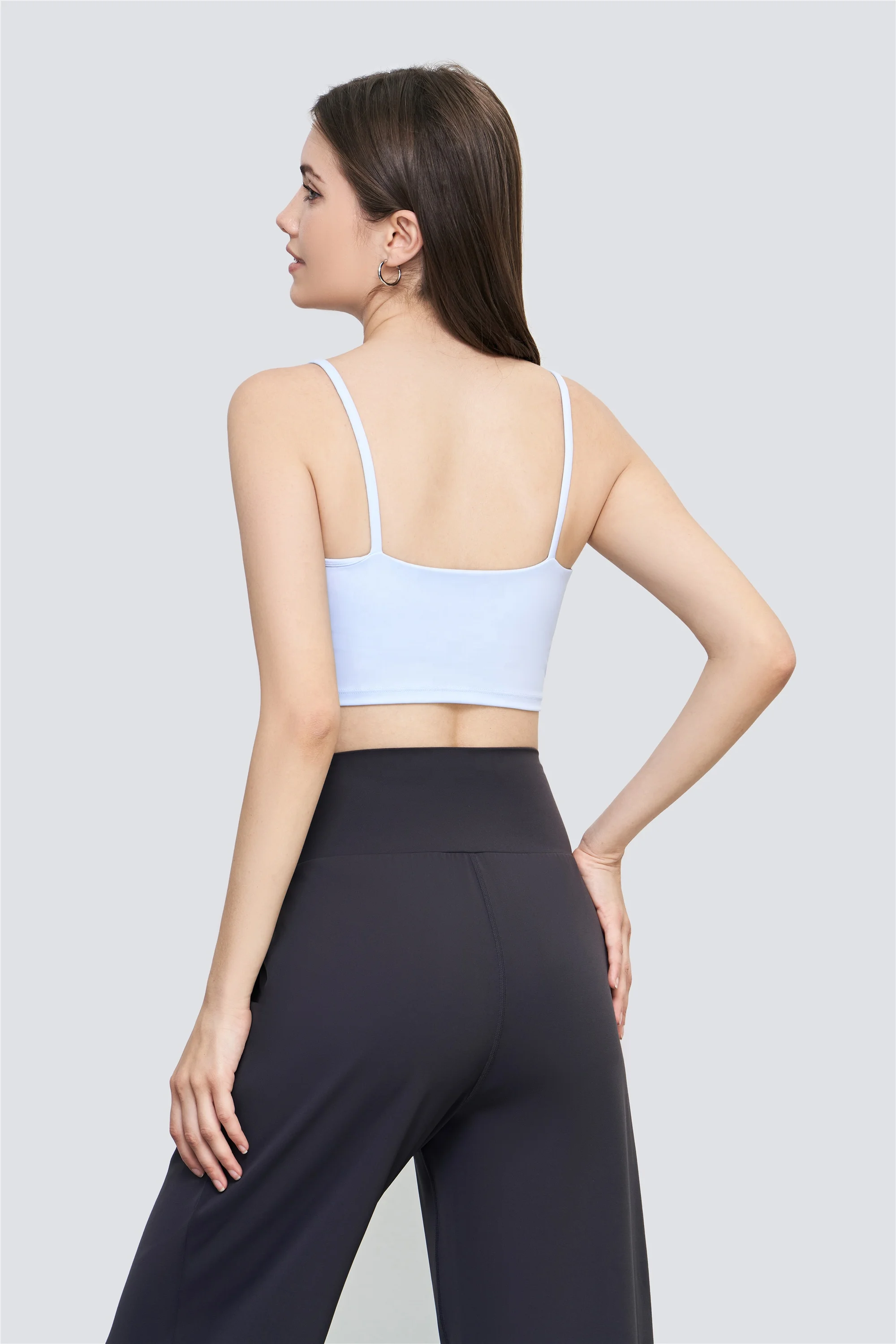 Factory Supply Active Stretch Workout Gym Bra Quick Dry Soft Crop Top Gym Tank Vest