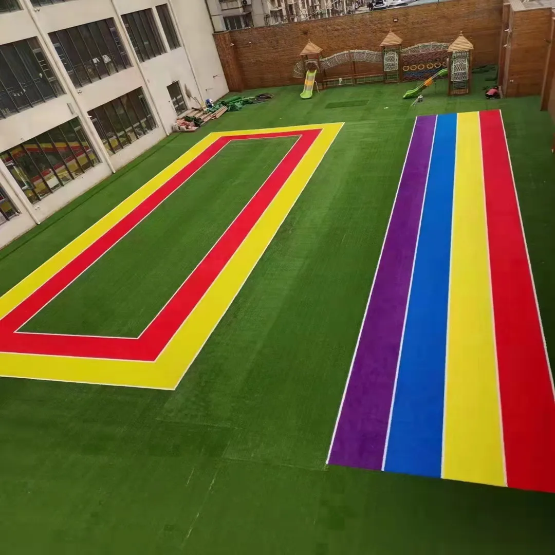 Meisen low price PE monofilament fiber Synthetic Football Grass for Outdoor Soccer Futsal Playground Padel tennis Sport turf