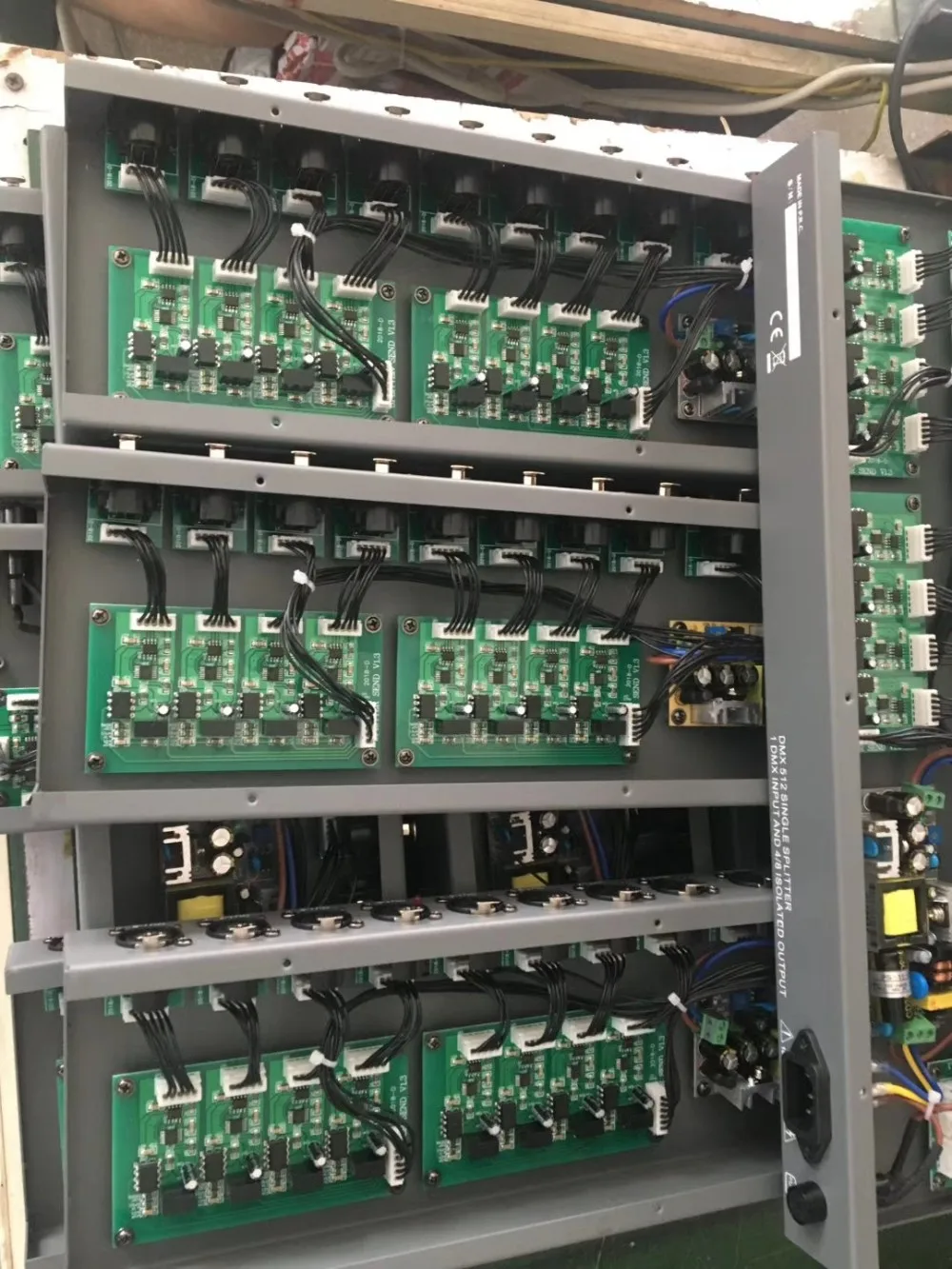 Distributor Stage Lighting DMX512 Signal Amplifier 8 way DMX Splitter