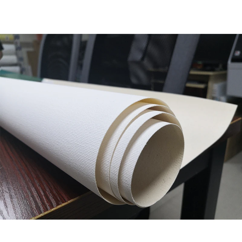 380g matt waterproof 100%cotton woven texture image print oil painting inkjet fine art canvas roll