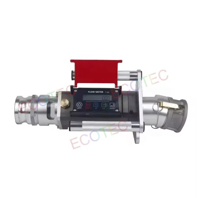 Ecotec Petrol Station Equipment Digital Discharging Turbine Flow Meter T80