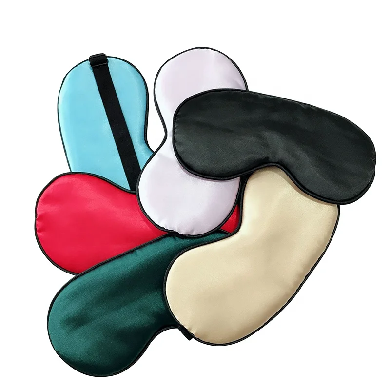 Silk Sleeping Eye Mask Adjustable Bondage Gear SM Slave Sexy Eye Mask BDSM Blindfold Soft Faux Silk Eyes Cover for Women for Men