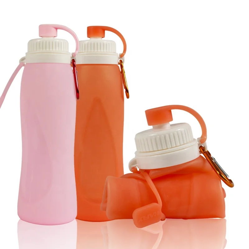 Best Custom Logo Silicone Collapsible Water Bottle
