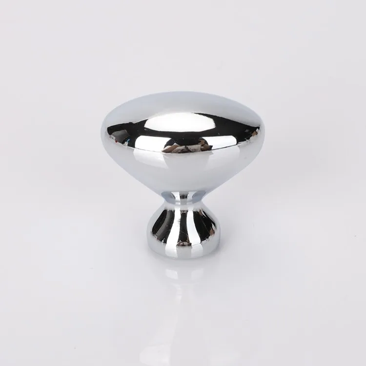 Oval shaped gold Silver Kitchen Cabinet Handles matt black furniture drawer dresser knobs handles