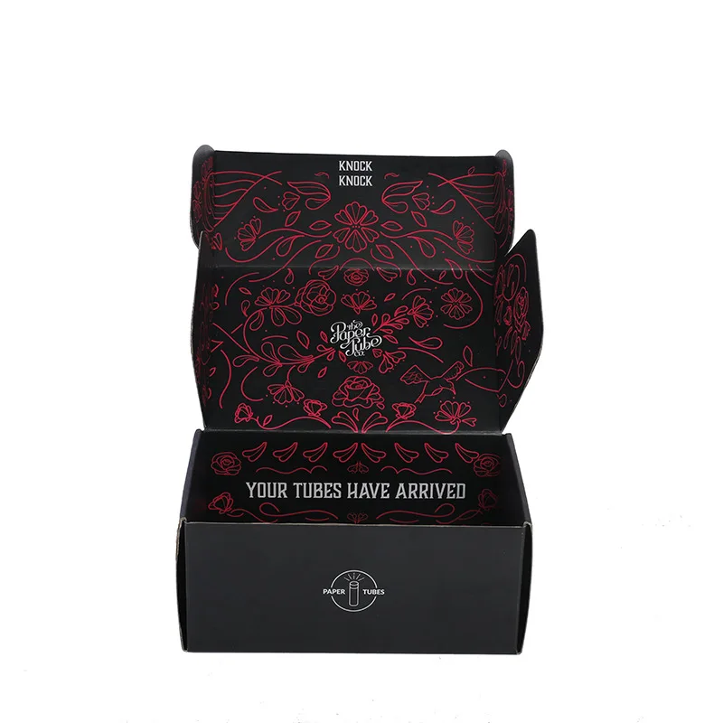 
Custom Luxury Cardboard Paper Garment Clothing Apparel Gift Black Packaging Box 