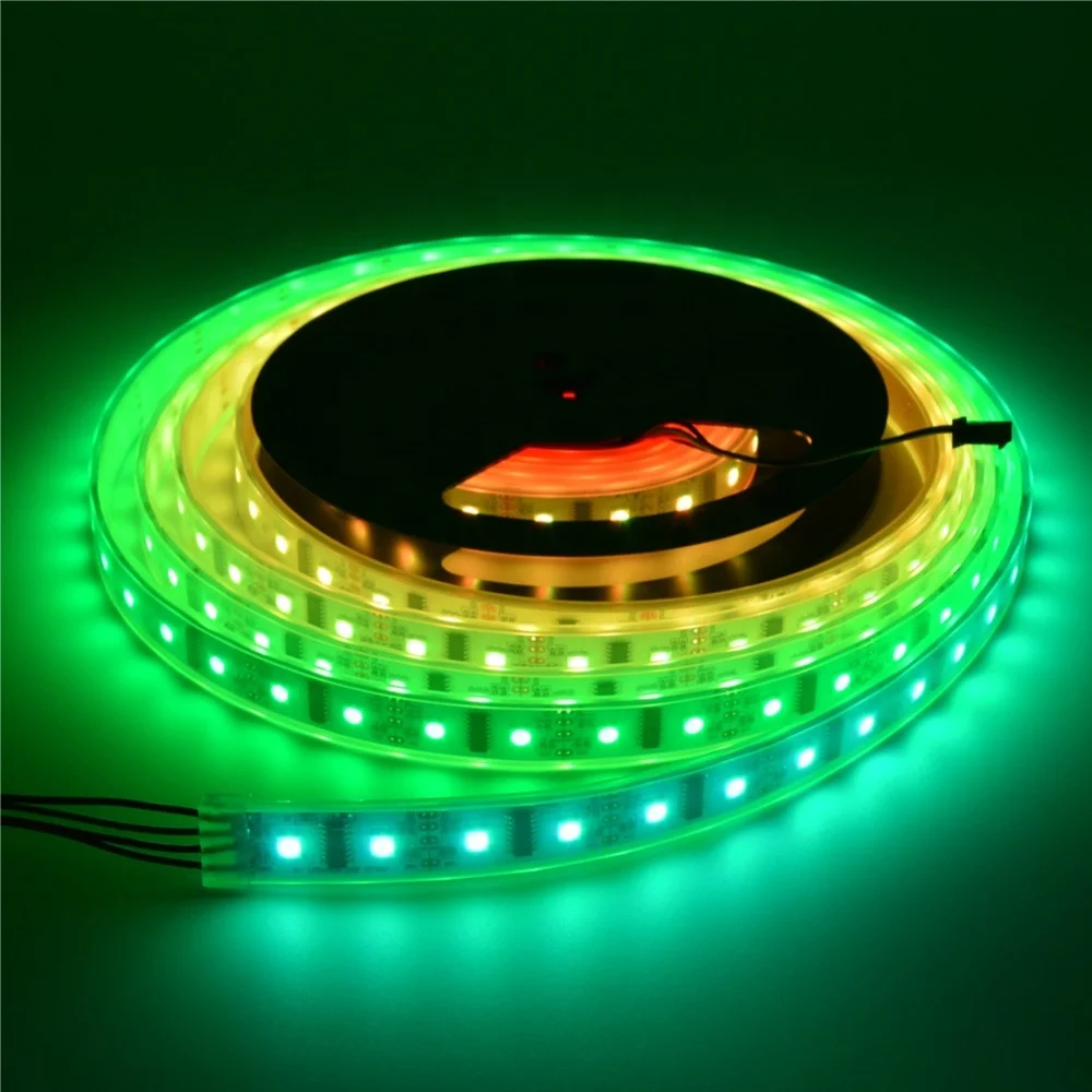 5 м LPD8806 8806 Водонепроницаемая IP30 IP6767 SMD 5050 RGB полоса Гибкая цифровая DC5V Светодиодная лента