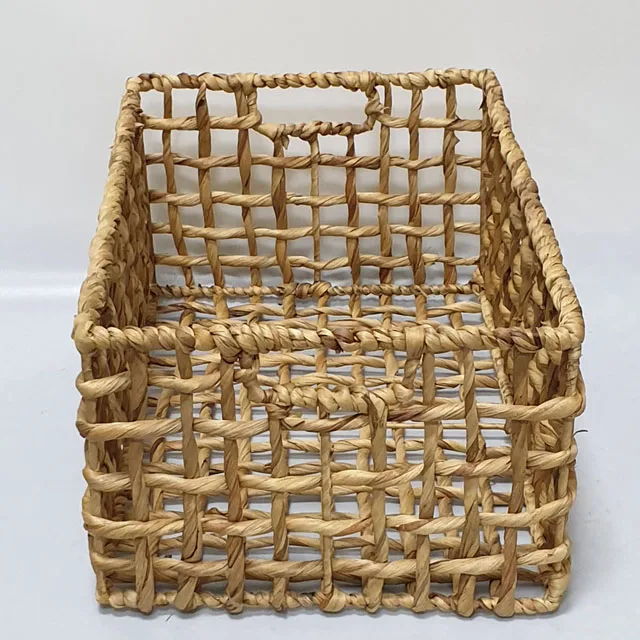 seagrass  woven  bamboo fruit basket hanging wicker wholesale loundry  woven storage basket water hyacinth home storage
