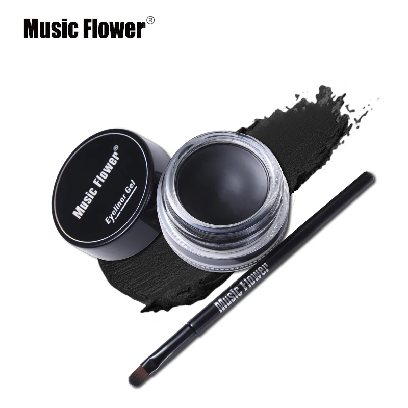 Hot Sale Waterproof OEM Eye Liner 24 Hours Longlasting Eyeliner Cream With Brush Cosmetics Makeup BROW GEL