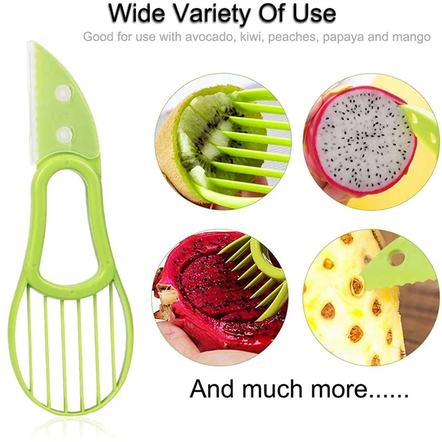 Plastic fruit avocado cutter knife corer kitchen gadget Kiwi slicer
