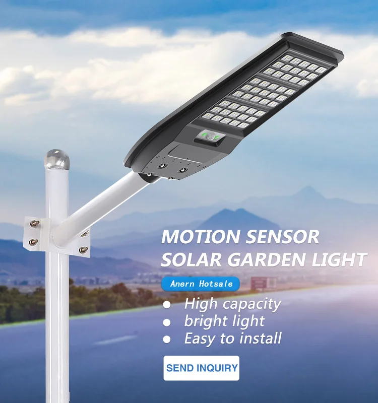 Anern all in one outdoor solar street light 200w