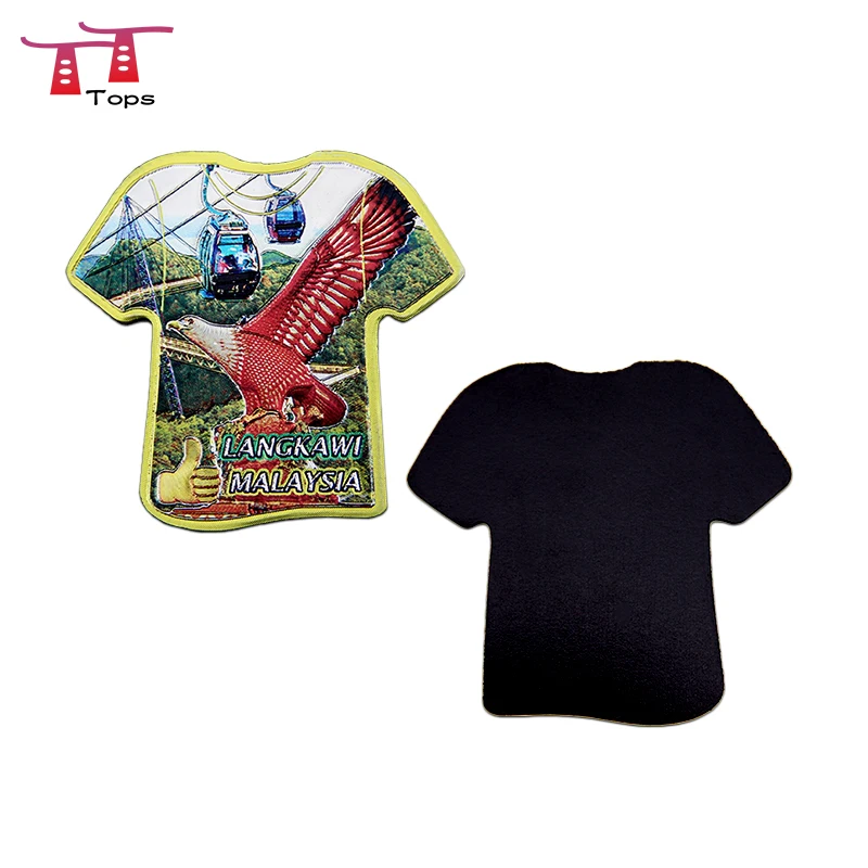 Gifts Shape Different Tourist Cities Paris Aluminum Foil Bahrain Souvenir Magnets Custom Bottle Opener With Fridge Magnet