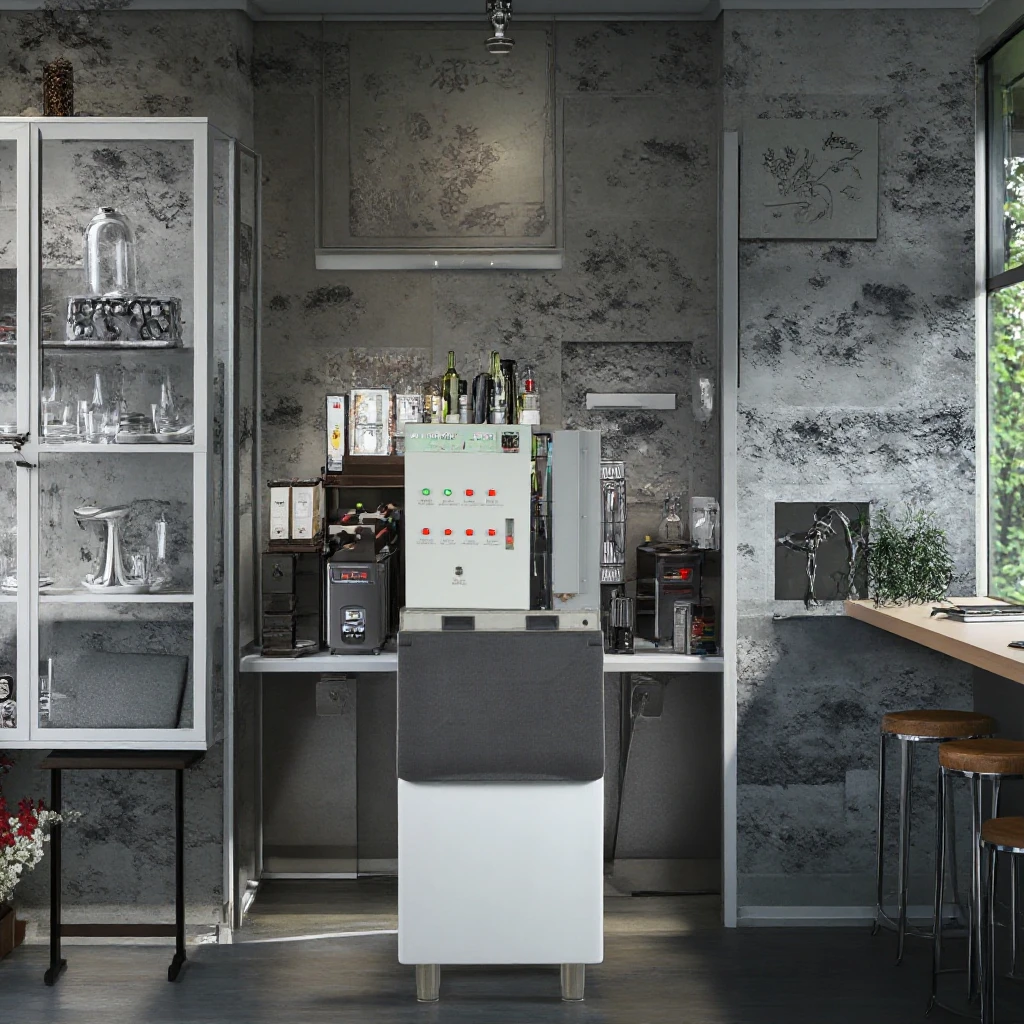 Commercial Seafood Shop Flake Ice Maker Automatic 500kg/24h Large Capacity Ice Making Machine