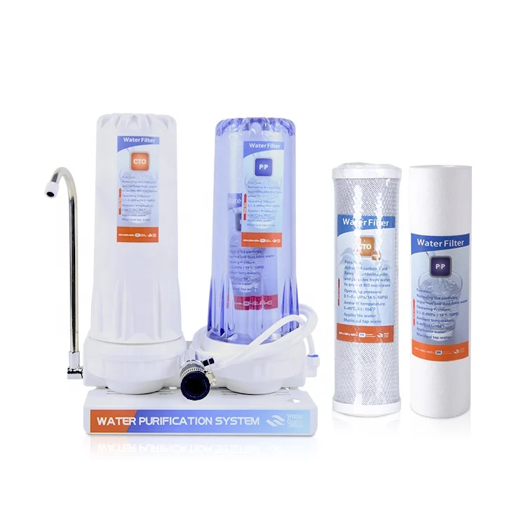 2 stage water filter countertop Water Filtration System
