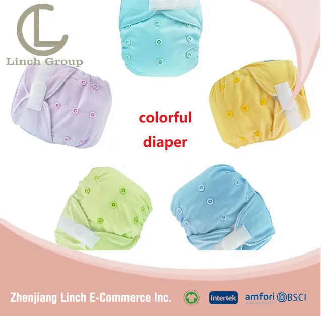 LC-DD100 Printed Design Plain Knit Washable Reusable Infant Cloth Diaper