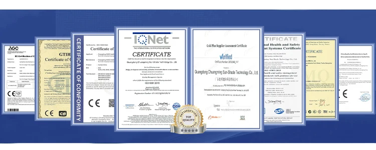 Heavy duty waterproof fabric aluminum outdoor motorized awning balcony retractable awning_18