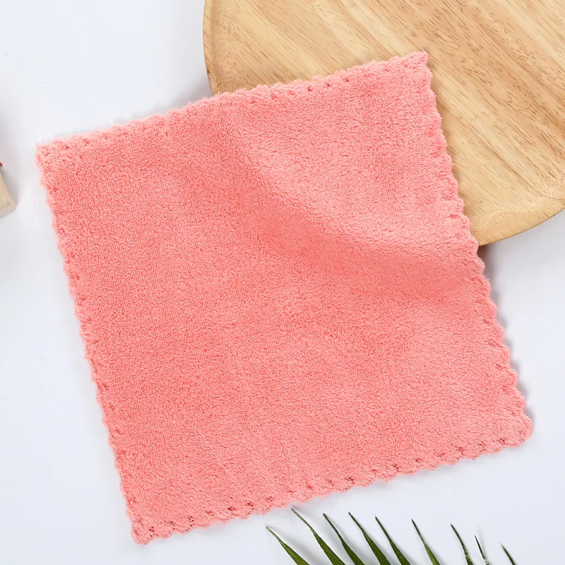 customized edgeless microfiber small coral fleece skin-friendly kids baby hand kids child face mini towel