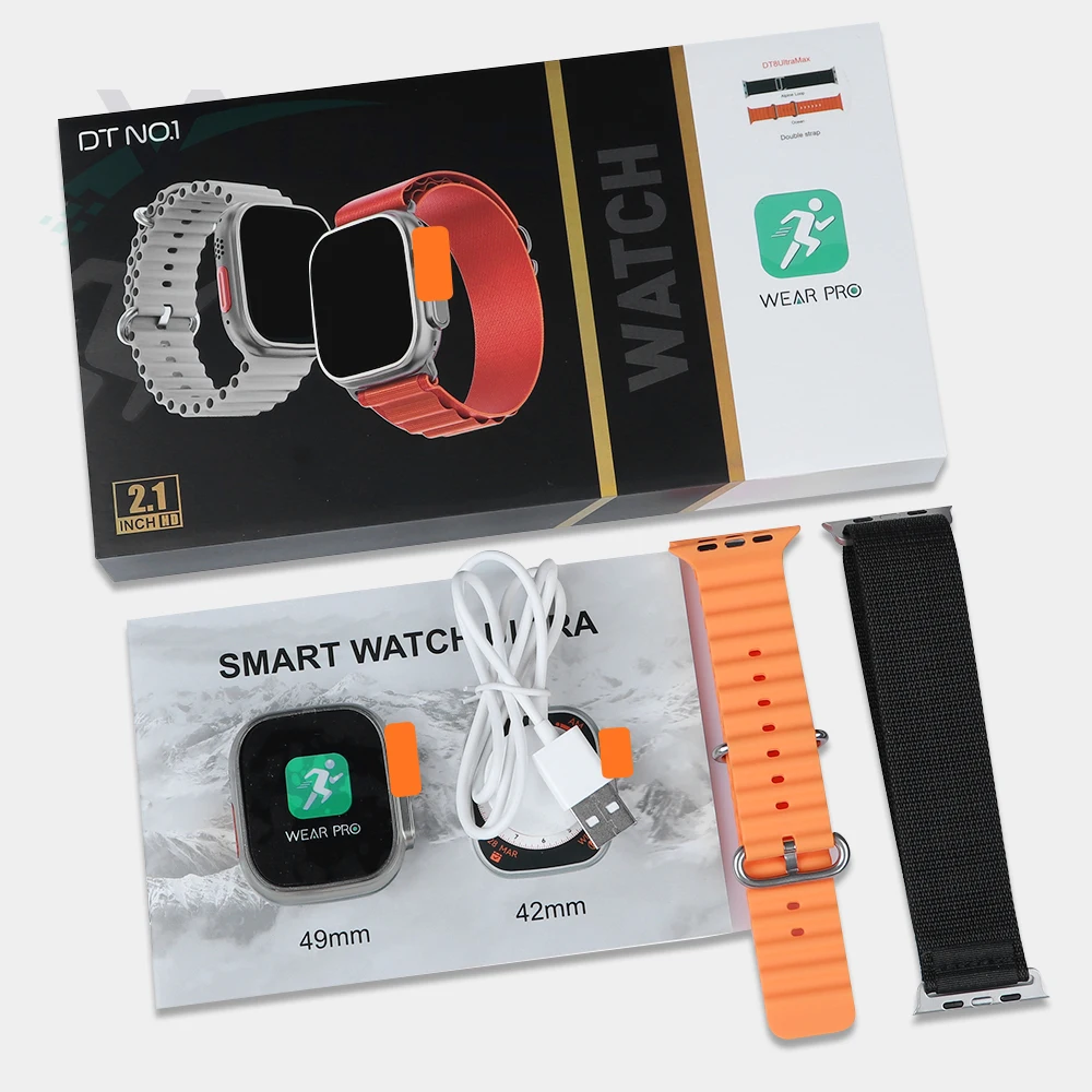 DT8 Ultra Max Smartwatch Double Strap Waterproof relogio montre reloj inteligente Series 8 Ultra Smart Watch