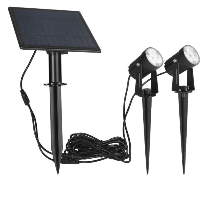 High Quality Solar Led Spotlights 2-in-1 Adjustable Yard Outdoor LED Solar Garden Light