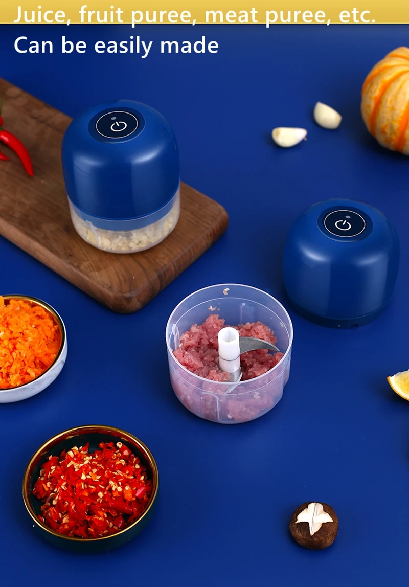Mini Garlic Chopper Pepper Cutter ginger garlic chilly electric grinder long life use