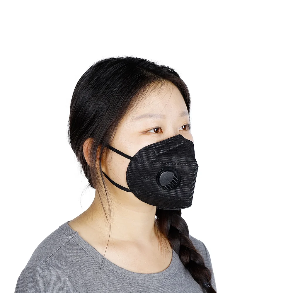 China Manufacturer Single Wrap Oem Facemask Earloop Disposable 7Ply Dust Kn95 Mask With Valve