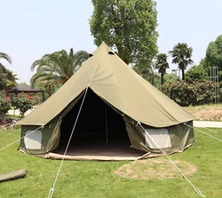 Waterproof Hunting Glamping Canvas Camping Tent Family 3M