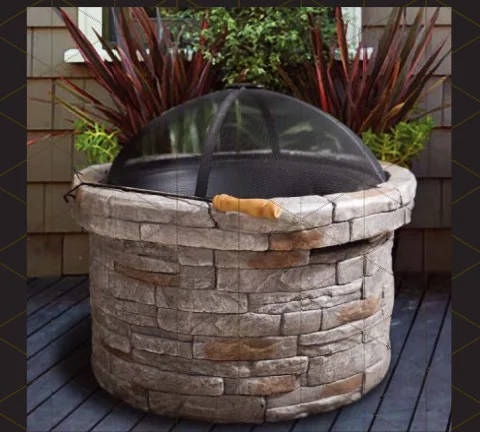 Charcoal Burning Fire Pit Indoor/Outdoor Firewood Charcoal Burning Fire Furnace Heater Smokeless Fire Pit Barbecue Furnace