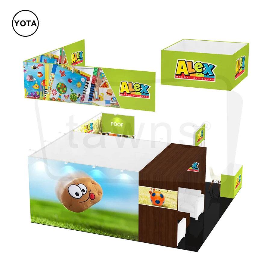 Tawns New Product 2024 Exhibition Booth Equipment Portable Trade Show Booth Exhibition Stand Table Advertising Stand