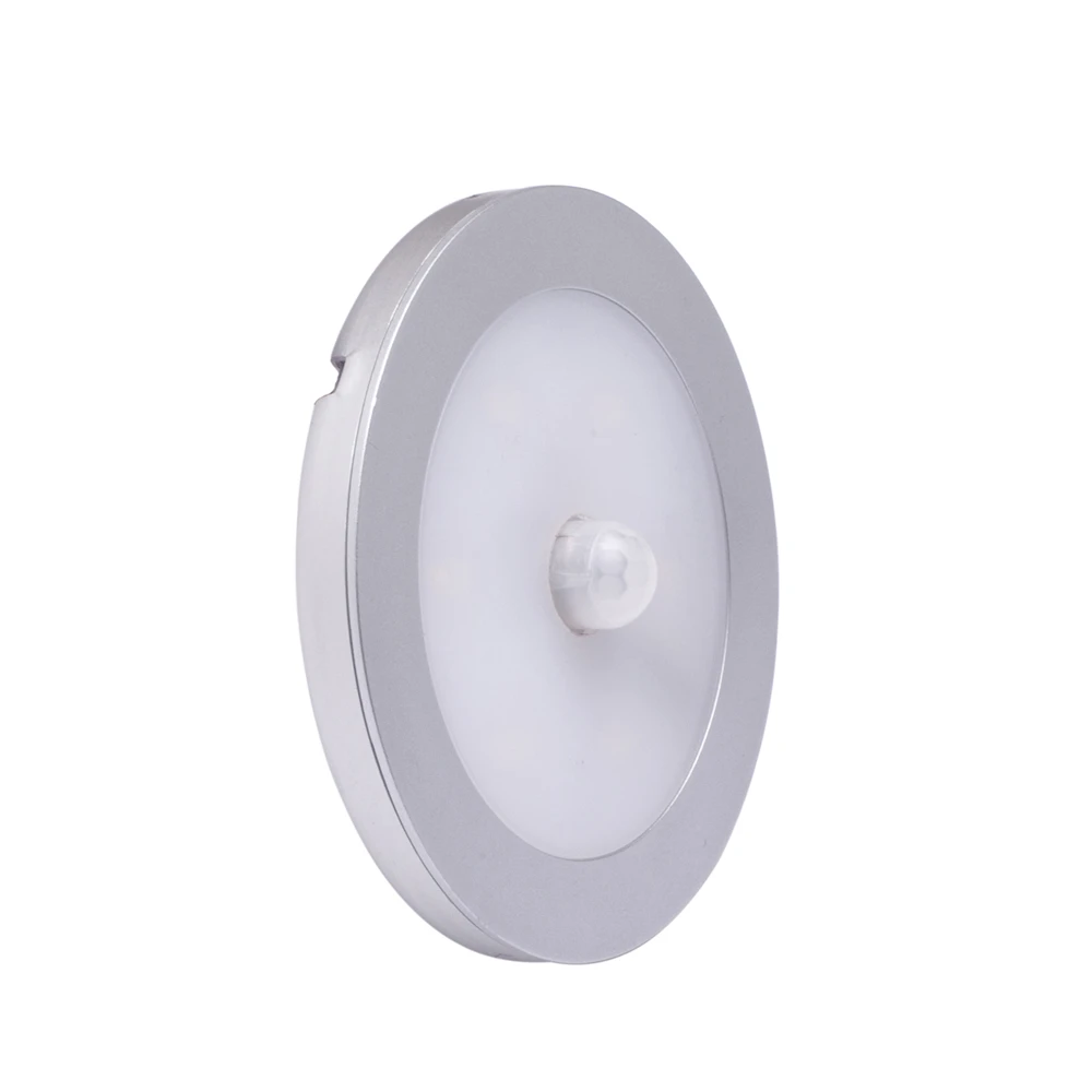 modern night stand recessed Round PIR sensor  under led light kitchen cabinet light led