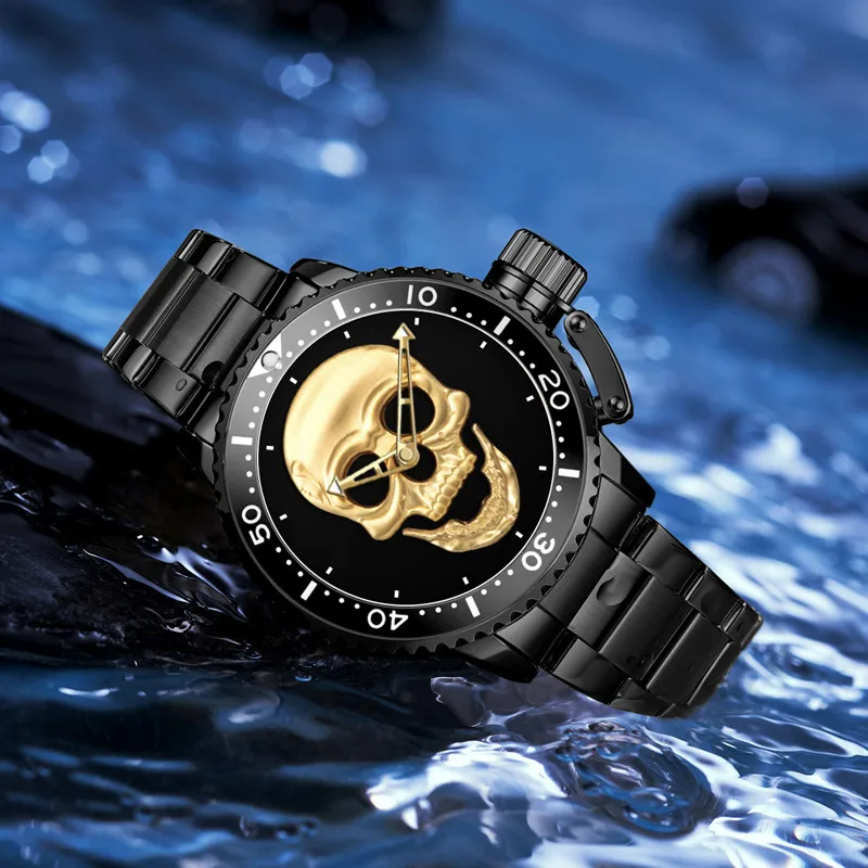 High Quality Fashion Men Wristwatch Luxury 30m Waterproof Stainless Steel Band Watch Custom Logo Watch OEM