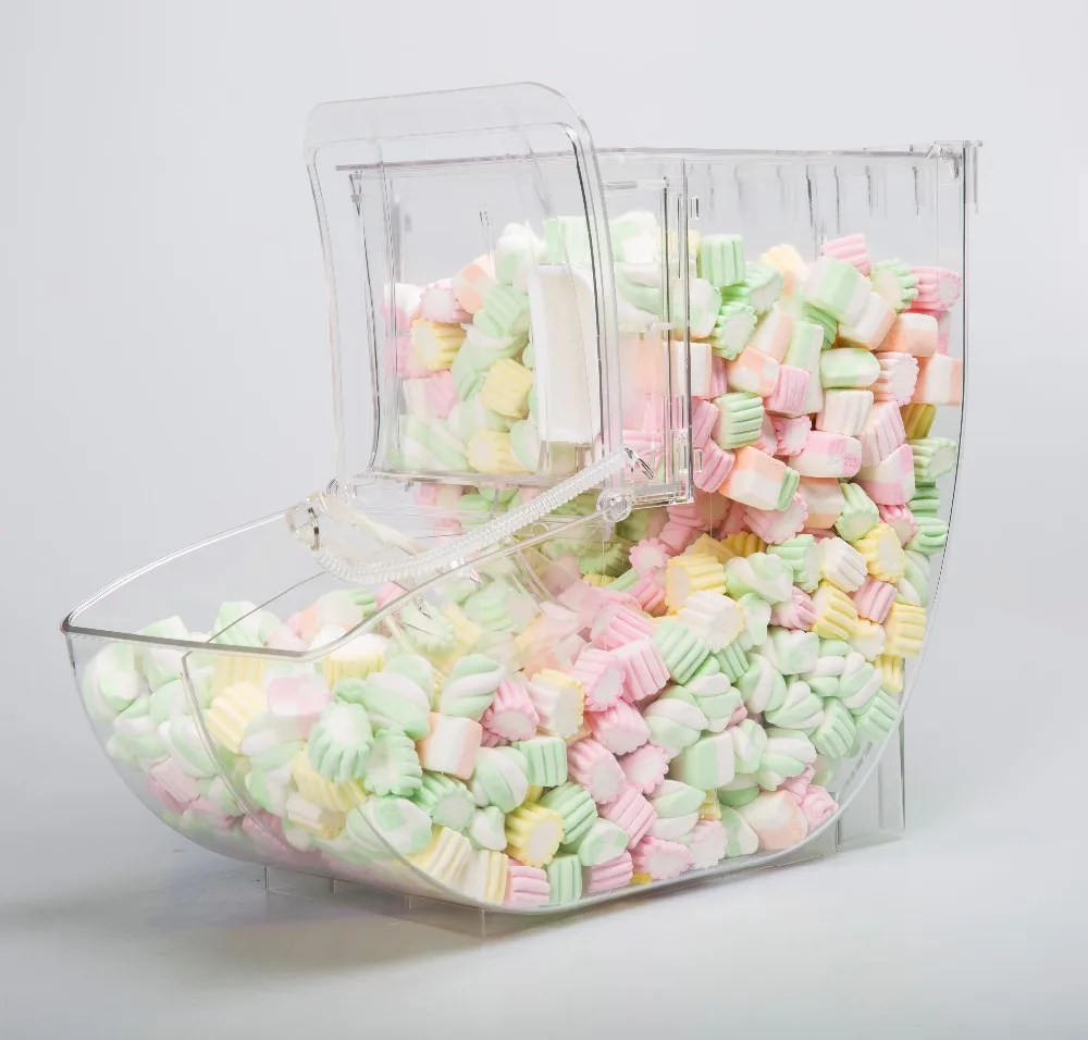 Popular High Clear Bulk Food Bin Candy Bin Scoop Bin