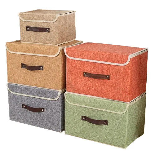 High Quality Large Kids Toy Storage Box & Bins Cloth Fabric Organizer Collapsible with Lid for Storage