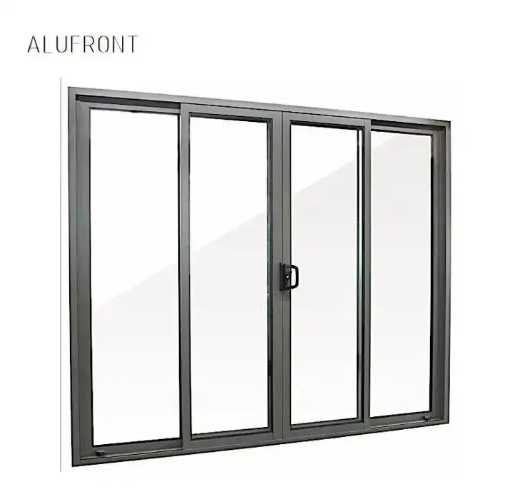 Cyclone Rated AS2047 Australian Standard Double Glazed Aluminum Frame Sliding Doors Exterior Patio Doors