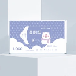 Wholesale Toilet Wet Flushable Wipes Toilet Private Label Custom Logo Flushable Wet Wipes
