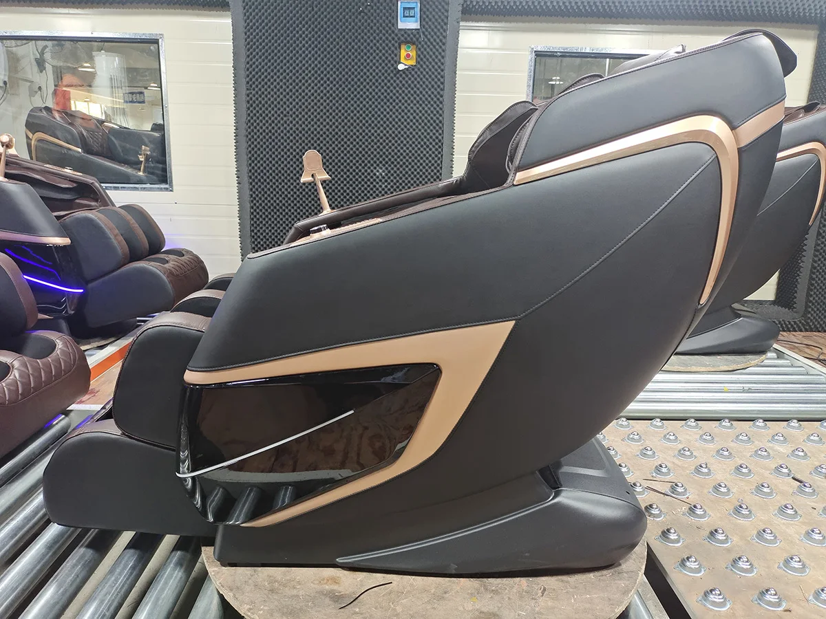 AI Voice Control Music Electric SL Heat Body Massager Chair 3D Zero Gravity Luxury Thai Stretch Shiatsu Massage Sofa Chair
