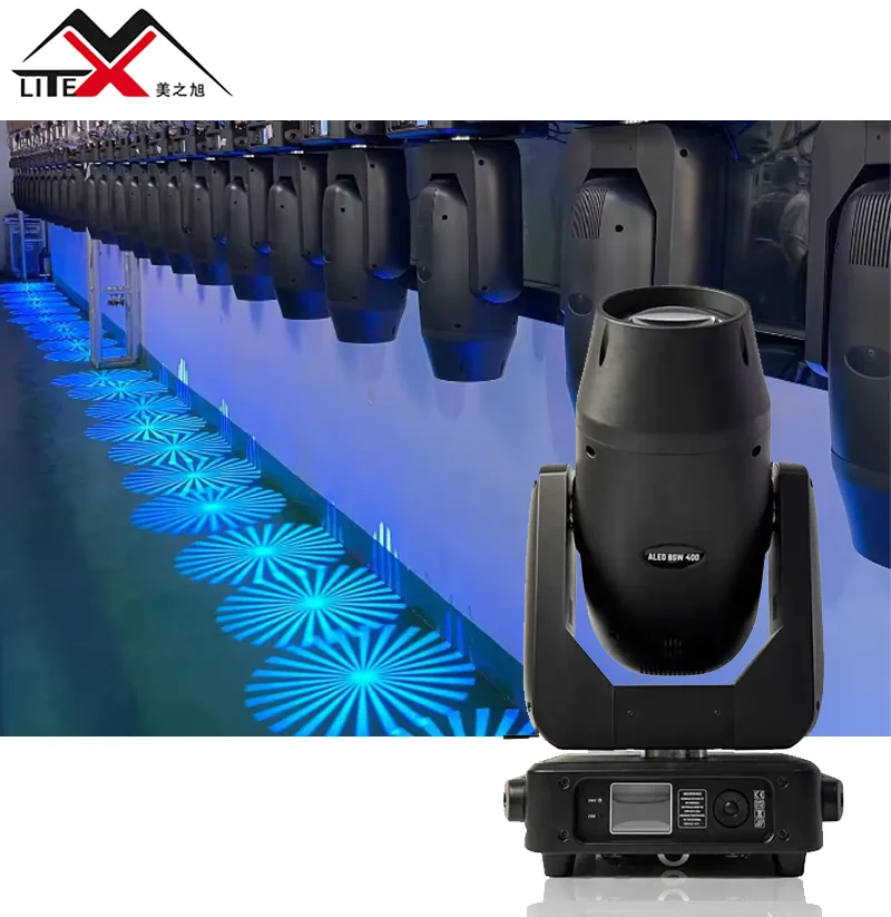 Stage show Led spot Beam wash zoom light CMY CTO BSW Moving Head  400W 3in1 Light