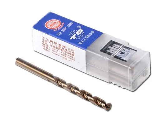Tiangong 10pcs 13.0mm Din338 fully ground HSS drill bits cobalted cobalt twist drill bit for metal drill